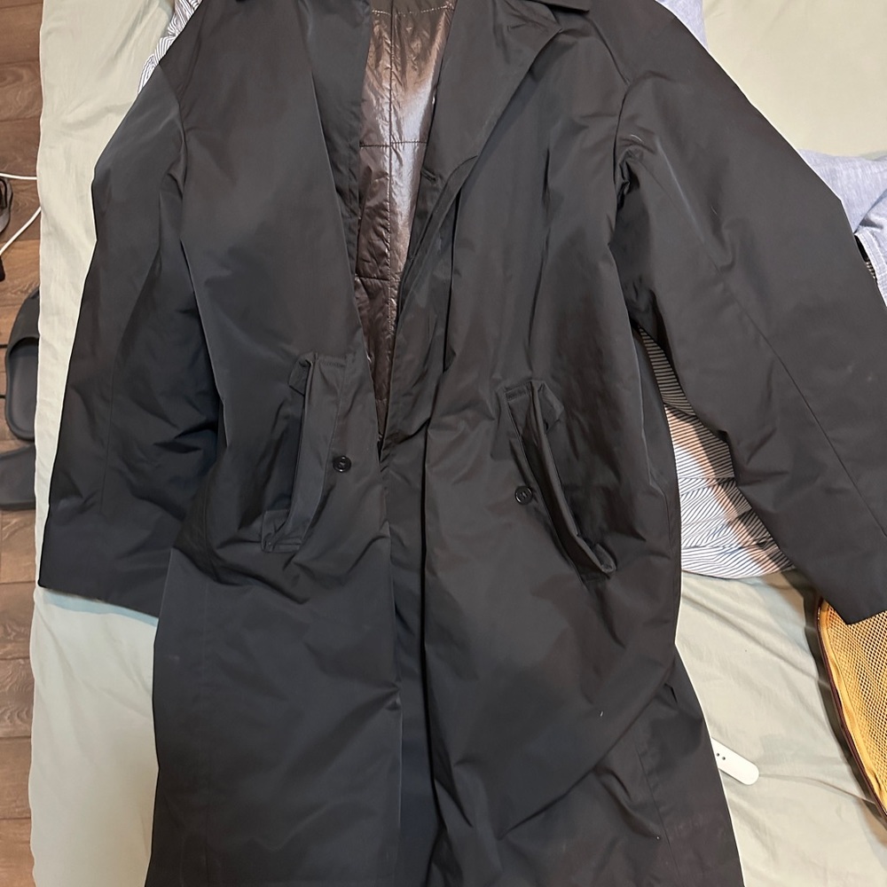 Uniqlo Jil Sander J+ Black Trench Coat